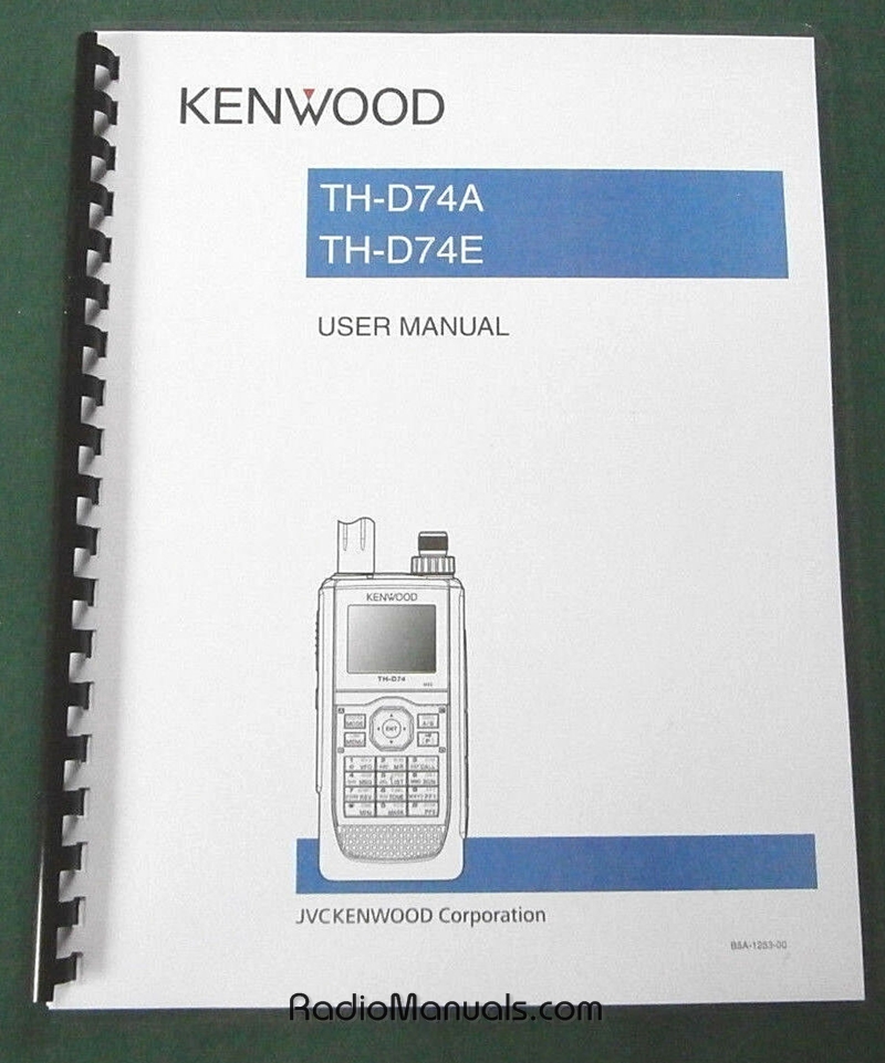 Kenwood TH-D74A/E Instruction Manual